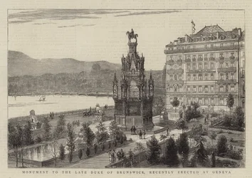Monument to the Late Duke of Brunswick, recently erected at Geneva